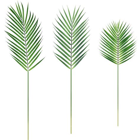 Buy Supla Pcs Size Artificial Areca Palm Tropical Leaves Stems Faux