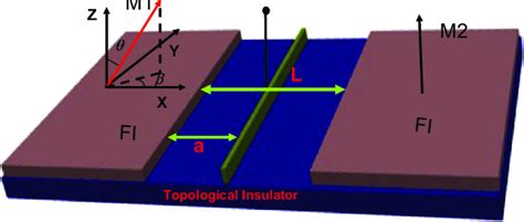 Color Online Schematic Layout Of A D Ferromagnet Normal Ferromagnet