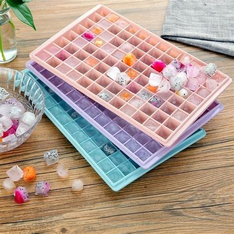 Cetakan Es Batu Kubus Kotak Diamon Jelly Agar Ice Cube Tray Grid