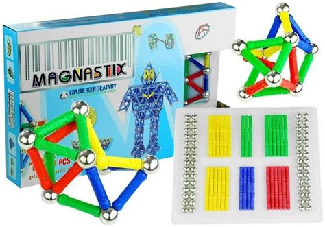 Zestaw Klock W Magnetycznych Element Magnastix Lean Toys Sklep