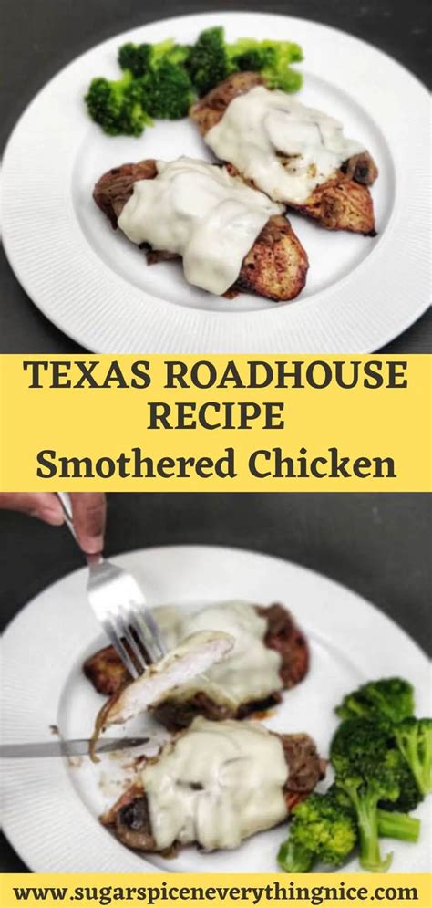 Smothered Chicken Texas Roadhouse Copycat Recipe Recipe Chicken