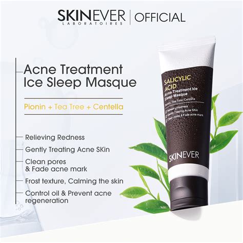 Skinever Salicylic Acid Acne Treatment Ice Sleep Masque And Refreshing