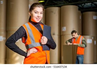 Paper Mill Factory Workers Stock Photo 516437134 | Shutterstock