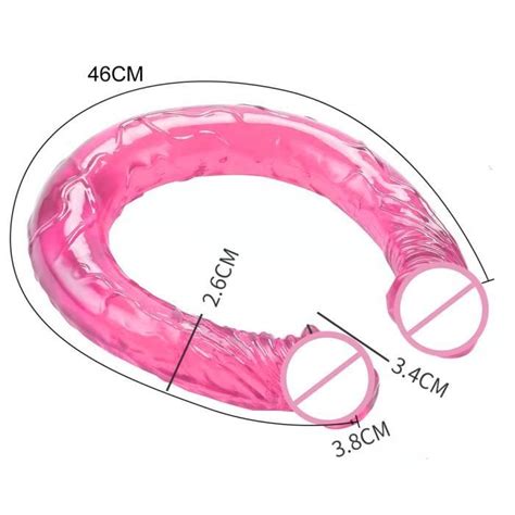 Godemiché Double Long Et Réaliste Pour Femme Plug Anal Vagin Pour