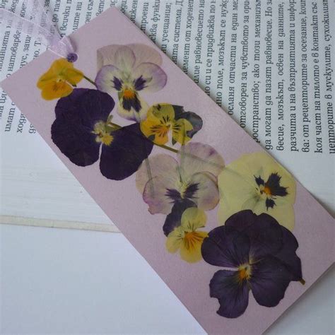 Pressed Flower Bookmark Flower Bookmark Pressed Flower - Etsy | Flower ...