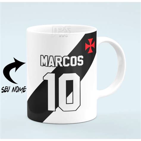 Caneca Vasco Da Gama Personalizada Nome E N Mero Submarino