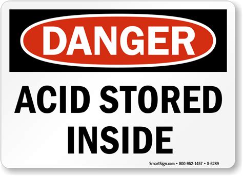 Acid Signs | Acid Warning Signs - MySafetySign.com