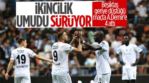 Beşiktaş Adana Demirspor deplasmanında kazandı