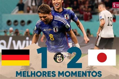 Alemanha x Japão GOLS COPA DO MUNDO Japoneses vencem de virada no final