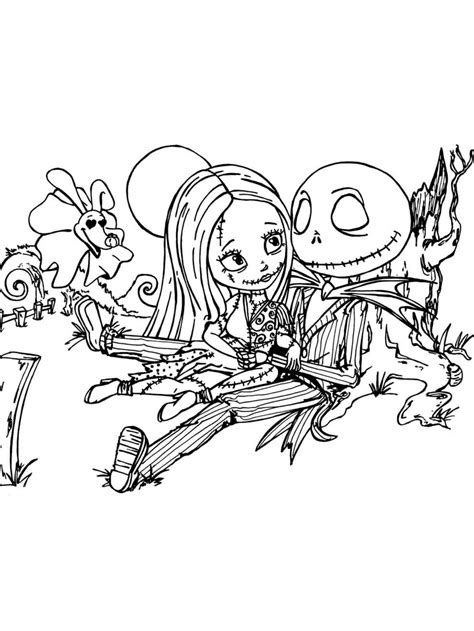 Nightmare Before Christmas 19 Coloring Page