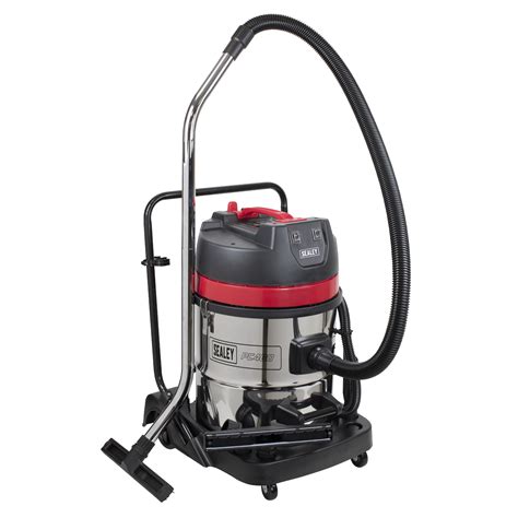 L Wet Dry Vacuum Cleaner W Stainless Steel Drum Pc Sealey