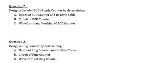 Solved Question Design A Decade Bcd Ripple Counter By Chegg