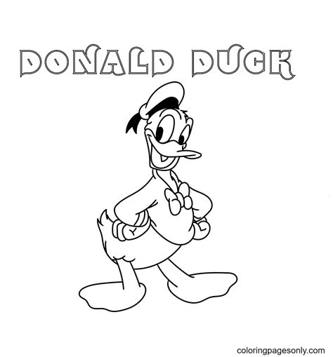 Donald Duck Cartoon Coloring Pages Donald Duck Coloring Pages