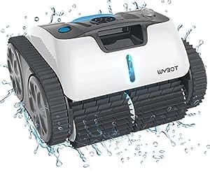 WYBOT Poolroboter Akku Vollautomatisch Poolsauger Akku Boden Wände und