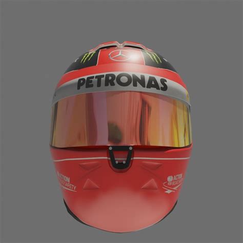 3d model michael schumacher helmet 2012