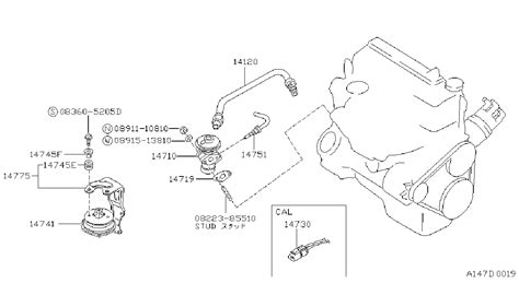 Nissan Hardbody Pickup Exhaust Gas Recirculation Egr Valve