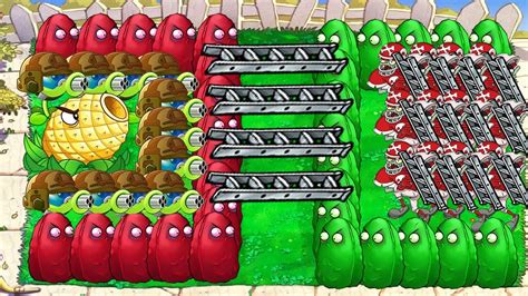 1Cob Cannon Gatling Pea Vs 9999 Football Zombie Plants Vs Zombies