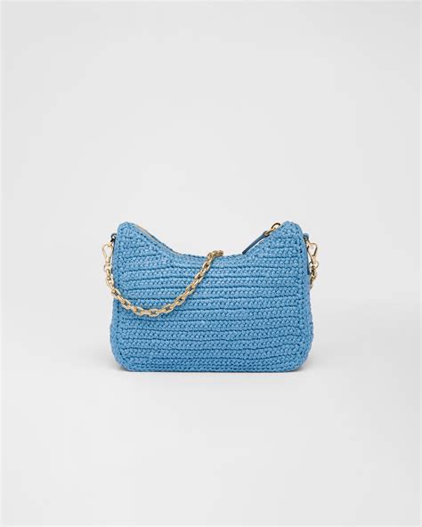 Light Blue Prada Re Edition 2005 Crochet Bag PRADA