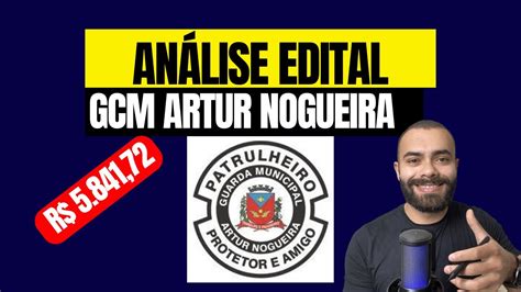 An Lise Edital Gcm Artur Nogueira Youtube