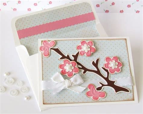 Cherry Blossom Card Cards Handmade Inspirational Cards Card Making