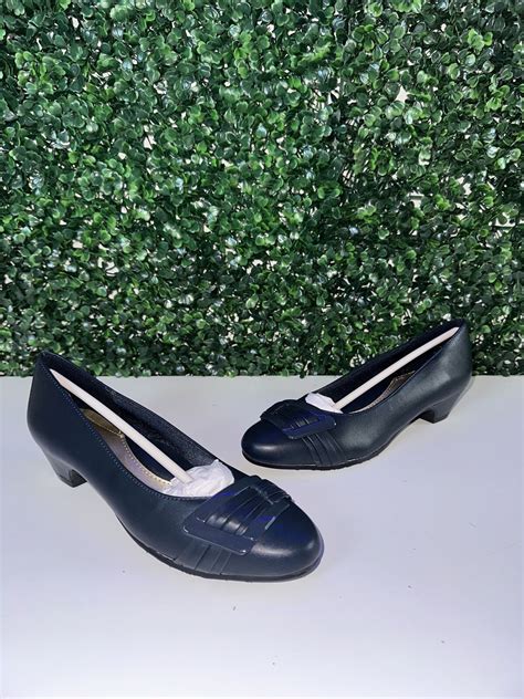 Hush Puppies Pleats Be With You Women S Heels Pumps Navy Size 7