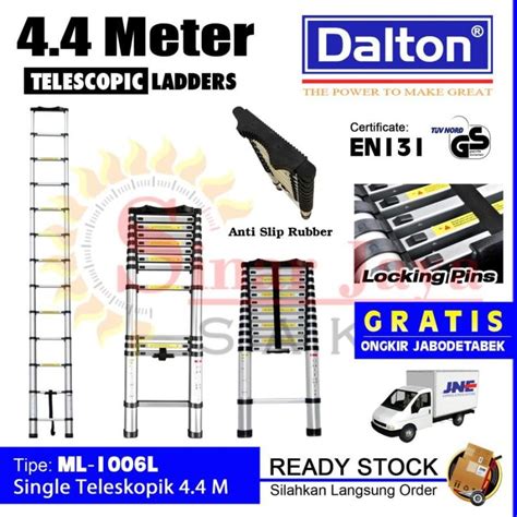 Jual Tangga Teleskopik 4 4 Meter Alumunium Telescopic Dalton 4 4 M Ml