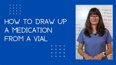 How To Draw Up Medication From A Vial Youtube