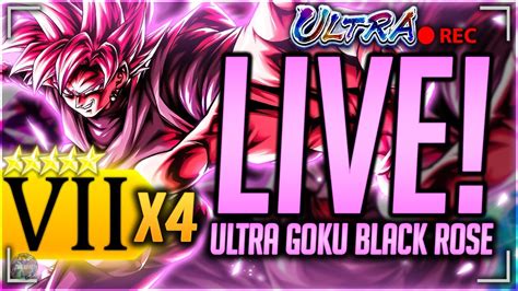 Dragon Ball Legends LIVE ULTRA ROSE GOKU BLACK SHOWCASE X4 ZENKAI