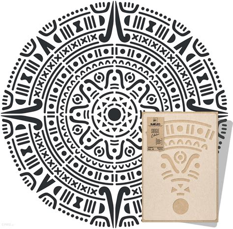 Nakleo Szablon Malarski Wielokrotny Mandala Azteca Xxlarge Rednica