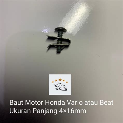 Jual Baut Skrup Body Honda Vario Beat Ukuran Panjang 4x16mm Clip