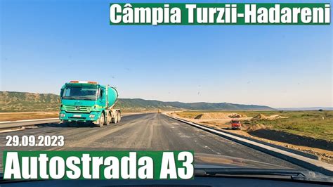 AUTOSTRADA A3 Campia Turzii Hadareni Filmare De La Bord 29 09