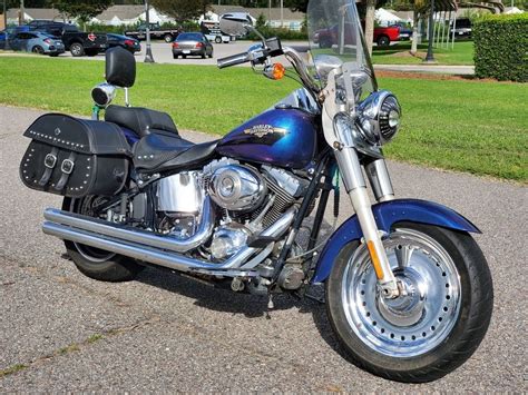 Harley Davidson Flstf Softail Fat Boy Black Ice Pearl