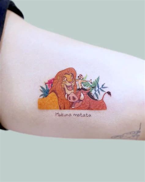 Timon And Pumbaa Hakuna Matata Tattoo