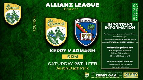 Kerry Vs Armagh Match Details Information Kerry Gaa