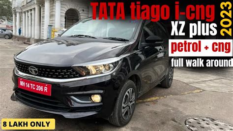 Tata Tiago Xz Plus I Cng Lakh Full Walkaround And