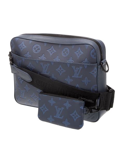 Louis Vuitton Monogram Shadow Duo Messenger Bag Blue Messenger Bags Bags Lou873245 The