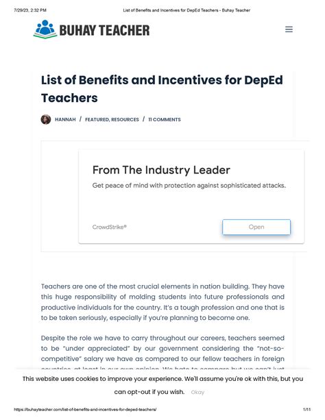 List Of Benefits And Incentives For Dep Ed Teachers Buhay Teacher