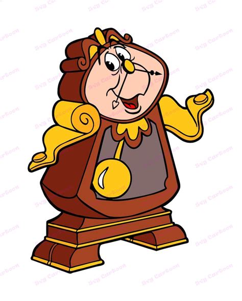 Cogsworth Beauty And The Beast Svg Svg Dxf Cricut Etsy