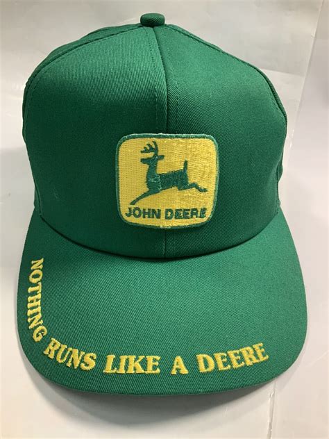 Vintage John Deere Trucker Hat Patch Snapback Cap K B Gem