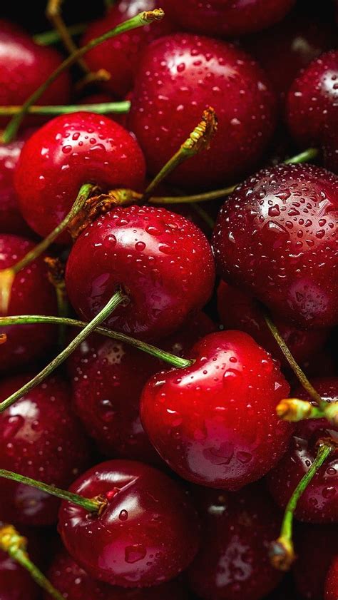 720p Free Download Fresh Red Cherry Red Cherry Fruit Hd Phone