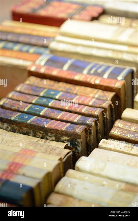 Old Books Pile Stock Photo Alamy