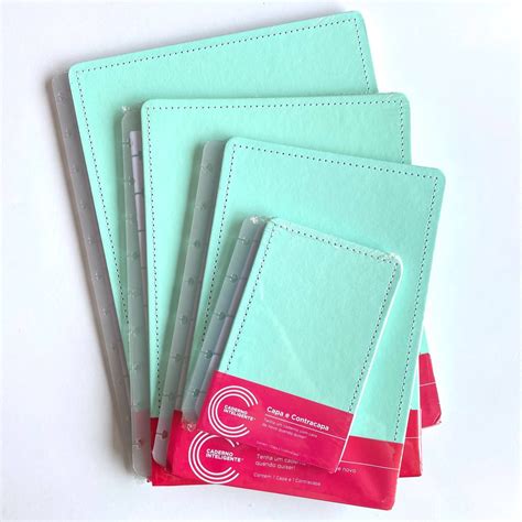 Capa E Contracapa Verde Pastel Para Caderno Inteligente Tamanho