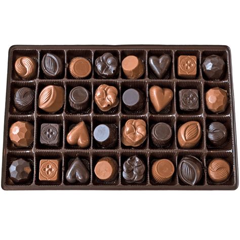 Langs Chocolates Milk Chocolate Sampler Box 32 Piece Assorted Milk