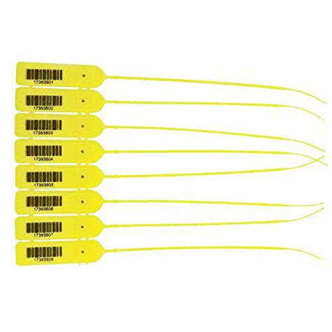 Yellow Pull Tight Barcode Security Seals Seals Walmart