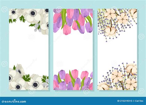 Template Floral Design, Flower Background at Card Flyer Banner, Vector ...