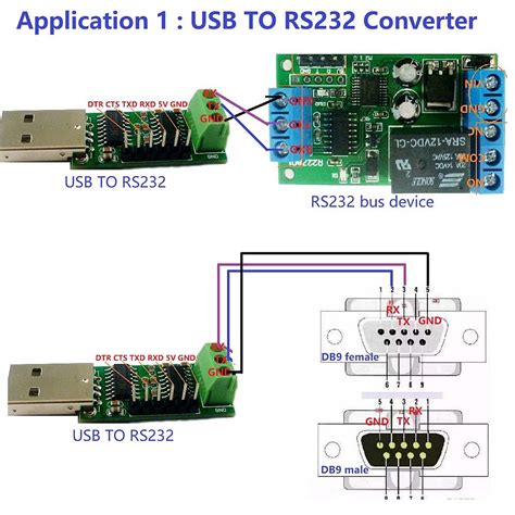 Usb To Serial Port Multi Function Converter Module Rs232 Ttl Ch340