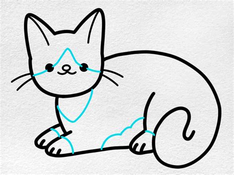 Tuxedo Cat Drawing Helloartsy