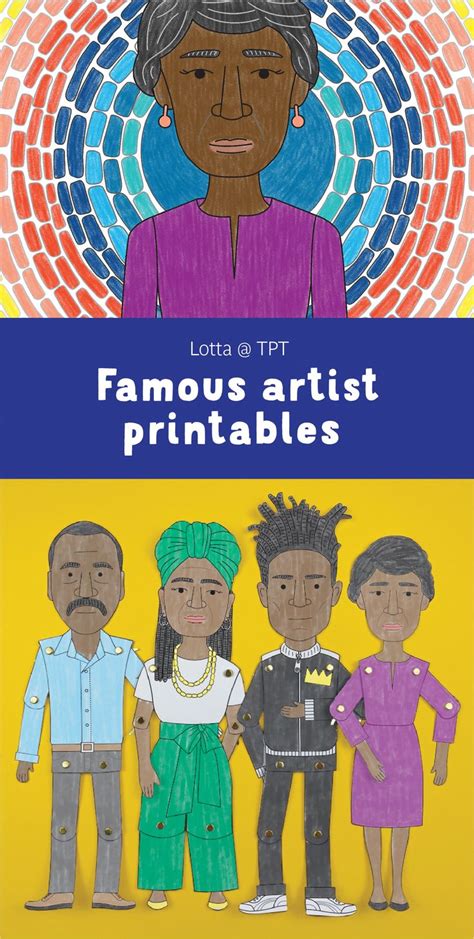 Printables featuring famous African American artists | Historia afroamericana, Arte para niños ...