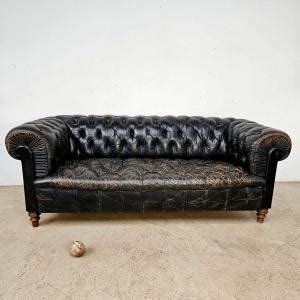 Proantic Canap Chesterfield Cuir