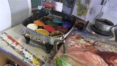 Dale Roberts Encaustic Painting Demo - YouTube